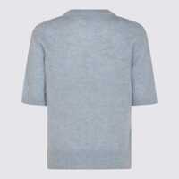 Imbracaminte Dama pagina 658 - Pulovere Ganni Ganni Light Blue Wool Knitwear CHAMBRAY Femei (BM 18084876) - B-mall.ro