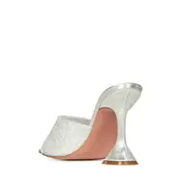 Incaltaminte AMINA MUADDI Dama - Pantofi cu toc AMINA MUADDI Amina Muaddi Lupita Crystal 95 Sandals SILVER Femei (BM 18085053) - B-mall.ro