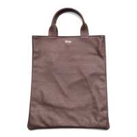 Genti de mana La Rose Leather Shopping Bag Dark Brown Femei