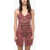 DSQUARED2 Underwear Embroidered Lace Slip Dress Pink