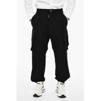 Pantaloni casual High Waisted Cargo Pants With Zip Details Barbati