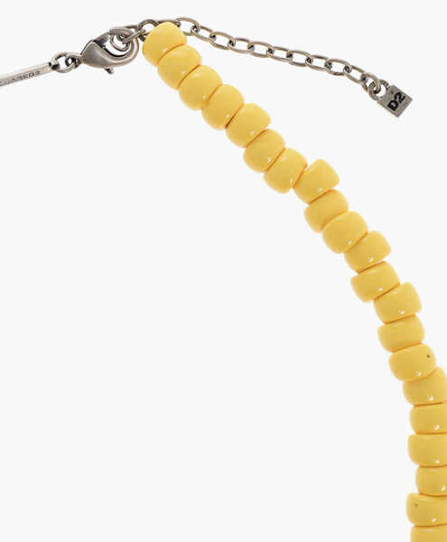 Coliere DSQUARED2 Metal Necklace With Resin Details Yellow Barbati (BM 18086479) 2
