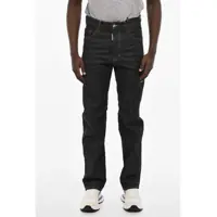 Blugi drepti DSQUARED2 Regular Fit Jeans With Back Maxi Embroidery