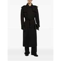 Paltoane Dolce & Gabbana pentru Barbati - Paltoane Dolce & Gabbana Dolce&Gabbana Wool Trench Coat Black Barbati (BM 18086568) - B-mall.ro