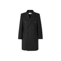 Geci Saint Laurent pentru Barbati - Paltoane Saint Laurent Saint Laurent Double-Breasted Wool Coat Black Barbati (BM 18086571) - B-mall.ro