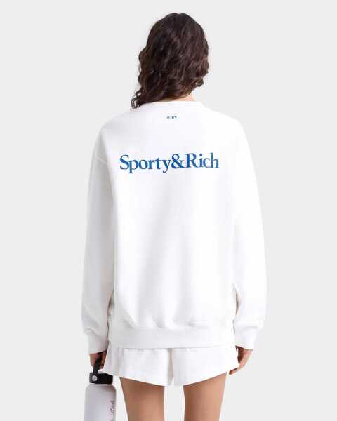 Bluze casual SPORTY & RICH SPORTY&RICH SWEATSHIRT ST071627666WH01 WHITE White Femei (BM 18086694) 5