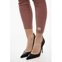 Pantaloni DSQUARED2 Dama - Colanti DSQUARED2 Wool High Waisted Leggings Pink Femei (BM 18086788) - B-mall.ro