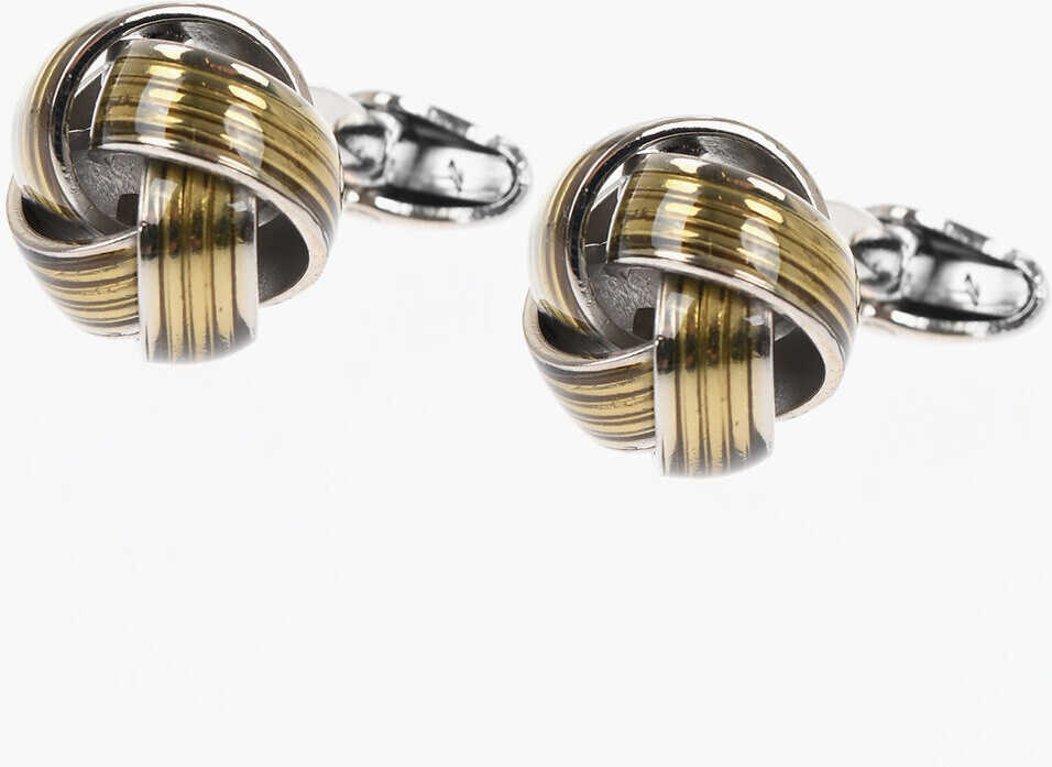 Butoni CORNELIANI Brass Cufflinks With Knot Design Yellow Barbati (BM 18086833) 1