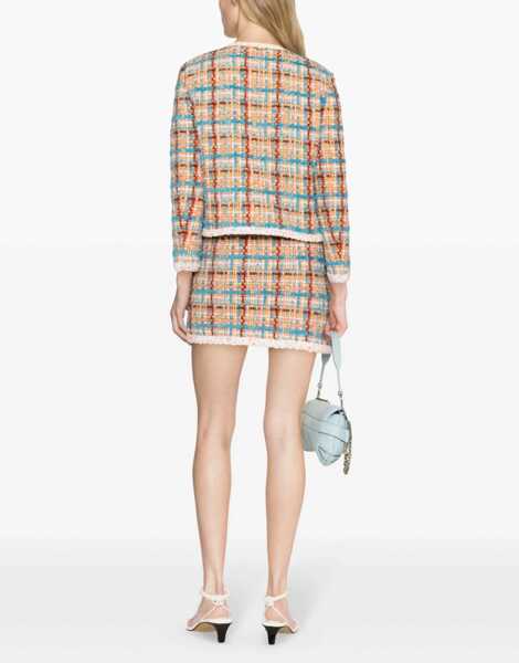 Sacouri elegante DSQUARED2 Woven Jacket With Jeweled Buttons Multicolor Femei (BM 18086839) 4