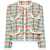 DSQUARED2 Woven Jacket With Jeweled Buttons Multicolor