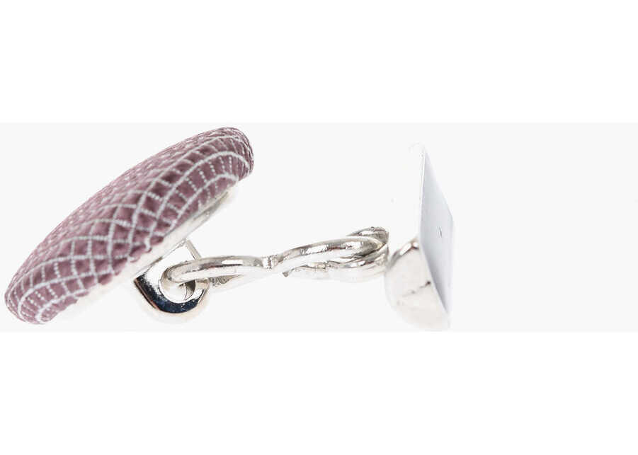 Butoni CORNELIANI Metal Cufflinks Lined With Silk Burgundy Barbati (BM 18086851) 2