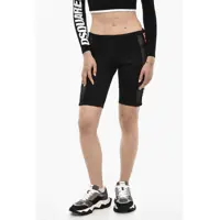 Pantaloni scurti Biker Shorts With Mesh Details And Logoed Band Femei