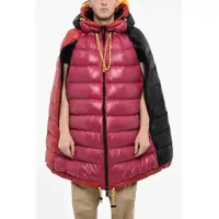 Geci de iarna Down Jacket Cape With Logo Print Barbati