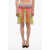DSQUARED2 Asymmetric Lace Skirt Patchwork Multicolor
