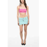 Fuste scurte Dama - Fuste scurte DSQUARED2 Terry Cotton Mini Skirt Light Blue Femei (BM 18087007) - B-mall.ro