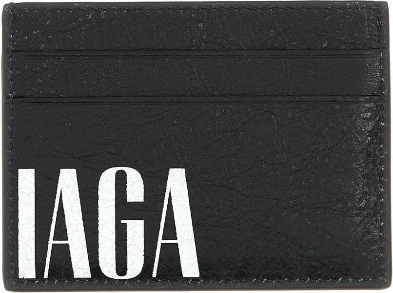 Portofele Balenciaga Leather Card Holder BLACK Barbati (BM 18087274) 2