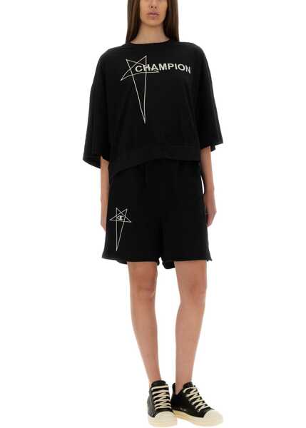 Pantaloni scurti Champion Cotton Shorts BLACK Femei (BM 18087601) 2