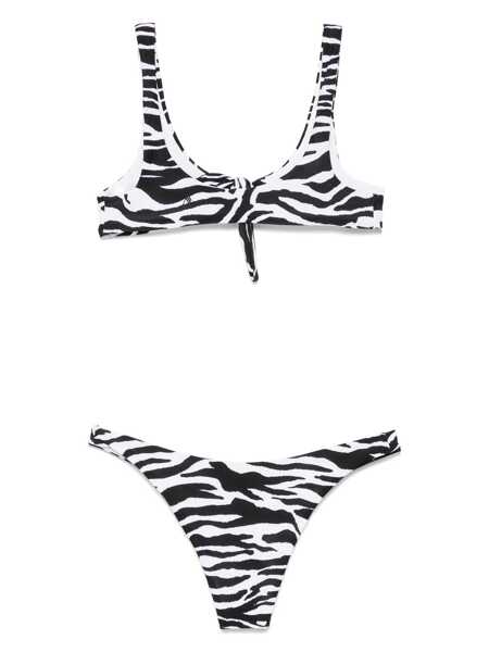 Costume de baie THE ATTICO The Attico Zebra Print Bikini WHITE Femei (BM 18088440) 2
