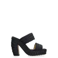 Pantofi cu toc Bottega Veneta Canalazzo Raffia Mules Femei