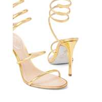 Pantofi cu toc Rene Caovilla Dama - Pantofi cu toc Rene Caovilla Ren Caovilla Leather Pumps GOLD Femei (BM 18090300) - B-mall.ro