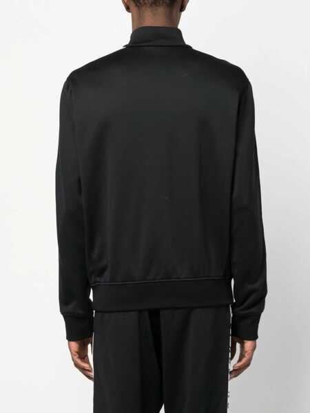 Bluze de trening DSQUARED2 Logoed Bands Mock Neck Sweatshirt Black Barbati (BM 18090451) 4