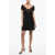 DSQUARED2 Solid Color Mini Dress With Lace Black