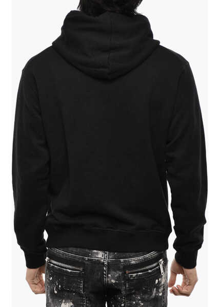 Bluze de trening DSQUARED2 Cotton Hoodie With Print Black Barbati (BM 18090484) 2