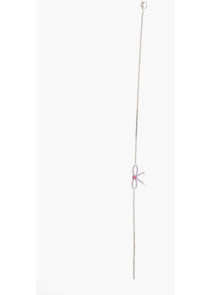 Cercei DSQUARED2 Long Single Clip-On Earring Embellished With Rhinestones Silver Femei (BM 18090502) 1