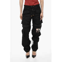 Pantaloni casual Cotton Casual Pants With Zip Details Femei