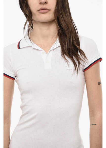 Tricouri Polo DSQUARED2 Short Polo Dress White Femei (BM 18090544) 3