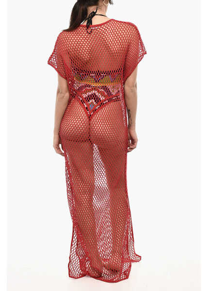 Costume de baie intregi DSQUARED2 Openwork Maxi Beach Cover-Up Dress Red Femei (BM 18090724) 2