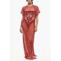 Costume de baie intregi Openwork Maxi Beach Cover-Up Dress Femei