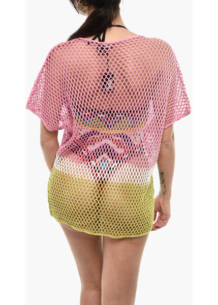 Costume de baie intregi DSQUARED2 Gradient Effect Openwork Beach Cover-Up Dress Pink Femei (BM 18090736) 2