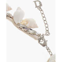 Imbracaminte Dama pagina 637 - Pulovere DSQUARED2 Choker Necklace Embellished With Shells And Rhinestones White Femei (BM 18090748) - B-mall.ro