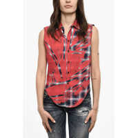 Camasi casual Checked Sleeveless Casual Shirt Femei