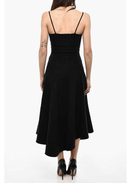 Rochii lungi DSQUARED2 Wool Blend Sleeveless Dress Black Femei (BM 18090769) 2