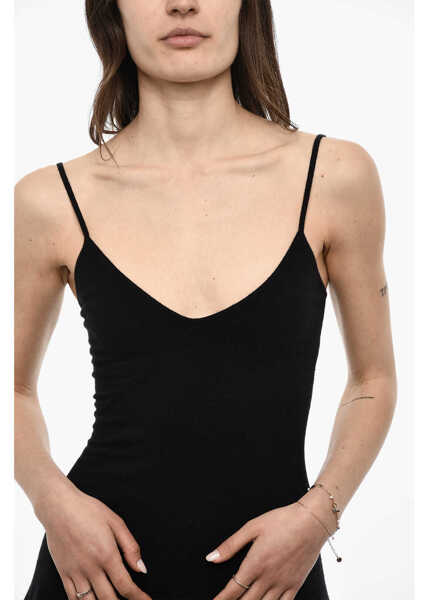 Rochii lungi DSQUARED2 Wool Blend Sleeveless Dress Black Femei (BM 18090769) 3