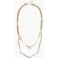 Coliere Golden-Effect Metal Opera Necklace With Resin Details Femei
