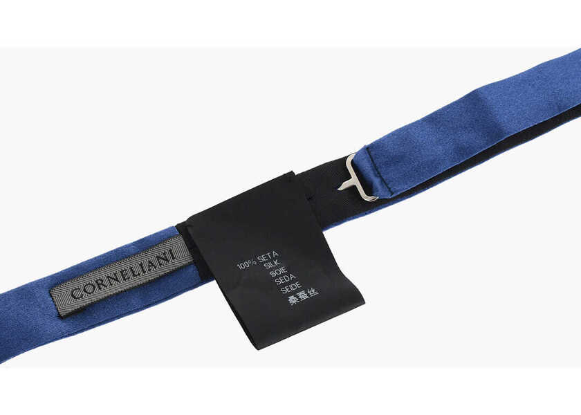 Papioane CORNELIANI Solid Color Silk Bow Tie Blue Barbati (BM 18090820) 2