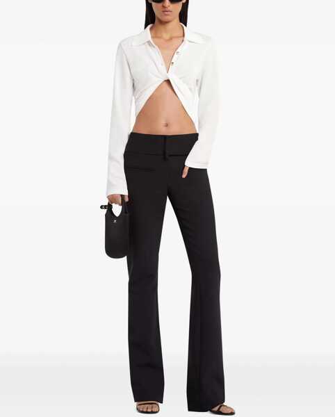 Tricouri Polo COURRGES Cropped Polo Shirt Twist WHITE Femei (BM 18090931) 2