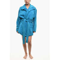 Halate de baie Cotton Terry Beach Bathrobe With Embroidery Femei