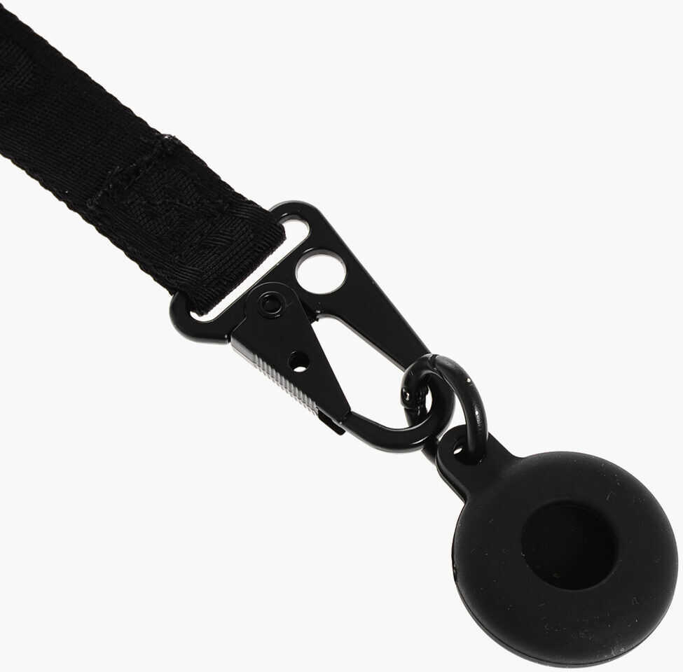 Coliere DSQUARED2 Ribbon Necklace With Silicone Airtag Pendant Black Barbati (BM 18091138) 3