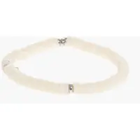 Bratari Beaded Anklet With Silver-Tone D2 Logo Femei