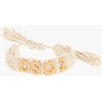 Bratari Solid Color Macramè Cotton Bracelet With Raffia Logo Femei