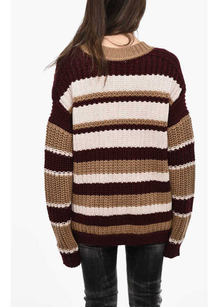 Cardigane DSQUARED2 Color Block Maxi Cardigan With Double Pockets Multicolor Femei (BM 18091192) 2