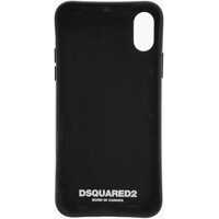 Huse mobil & tablete Dama - Huse mobil & tablete DSQUARED2 Solid Color Iphone X Case With Contrasting Detail Black Femei (BM 18091213) - B-mall.ro