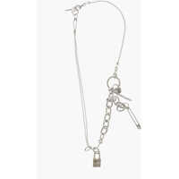 Coliere Silver-Tone Effect Metal Necklace With Pendants Barbati