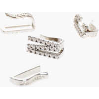 Caciuli DSQUARED2 pentru Barbati - Caciuli DSQUARED2 Metal Be Icon Hats Clips Embellished With Rhinestones Silver Barbati (BM 18091324) - B-mall.ro