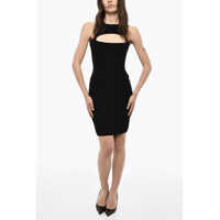 Rochii scurte Solid Color Bodycon Dress With Cut Out Details Femei