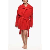 Halate de baie Cotton Terry Beach Bathrobe With Embroidery Femei